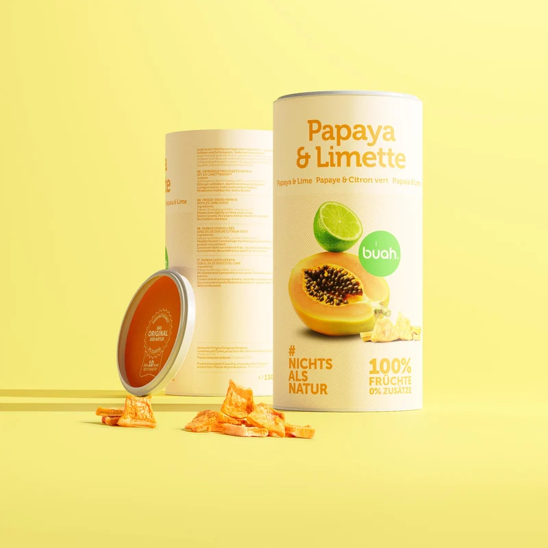 Gefriergetrocknete Papaya & Limette